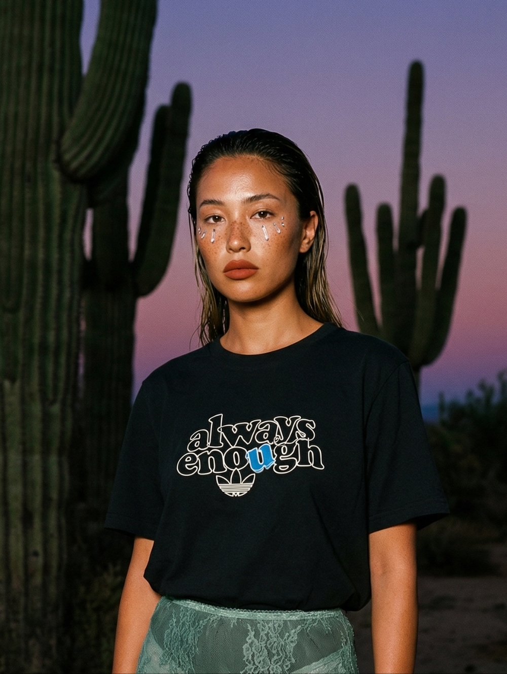 Adidas Black Trefoil Logo Graphic Tee | Size M